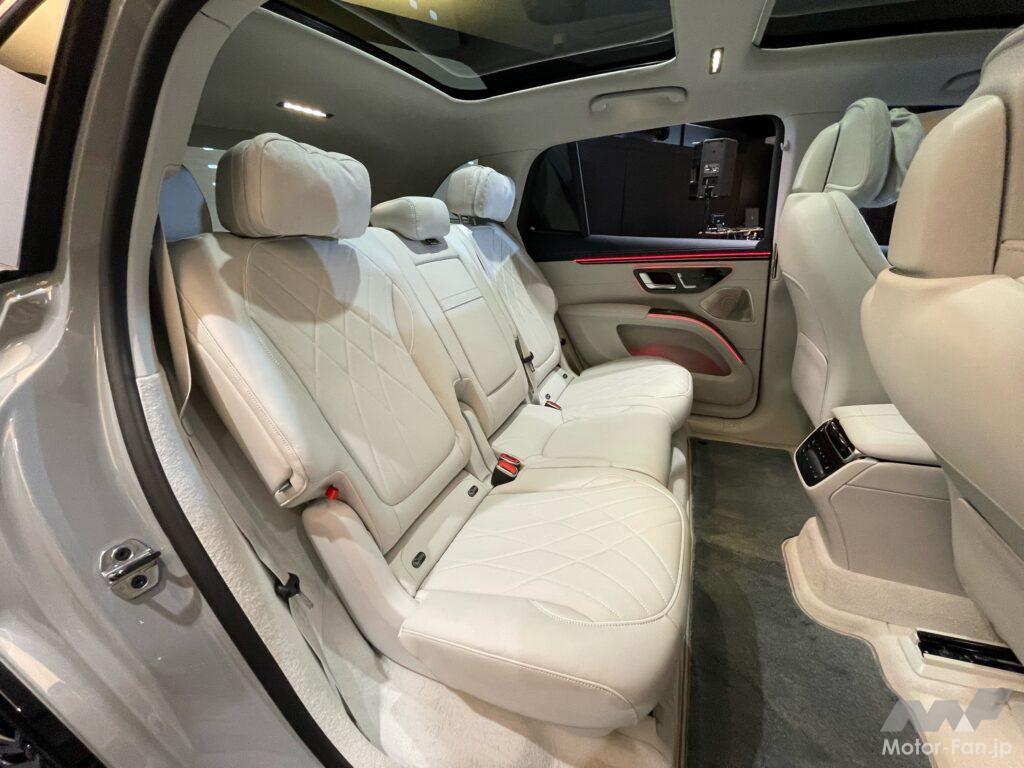 「メルセデス・ベンツ「EQS SUV」が日本発売！ EV専用プラットフォーム採用の7人乗り電動ラグジュアリーSUV。価格は1542万円から」の4枚目の画像