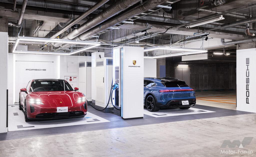 「EV急速充電器「ポルシェ ターボチャージングステーション」がヒルトン東京お台場に開設。24時間365日の利用が可能」の1枚目の画像