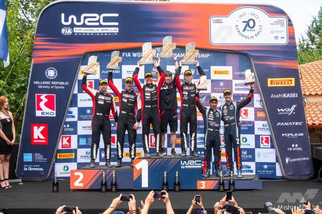 「【WRCラリー結果】大荒れのアクロポリスでロバンペラが今季3勝目！ トヨタはWECに続いてWRCでも1-2飾る」の2枚目の画像