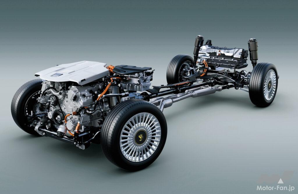 「なんと横置き！新型トヨタ・センチュリー システム最高出力412ps EV走行距離69km パワートレーン詳解」の1枚目の画像