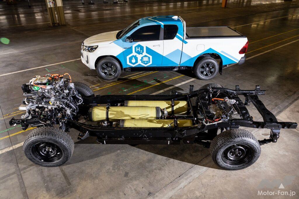 「航続距離は600km以上!! 欧州トヨタが水素燃料電池式のピックアップトラック「ハイラックス」のプロトタイプモデルを初公開！」の7枚目の画像