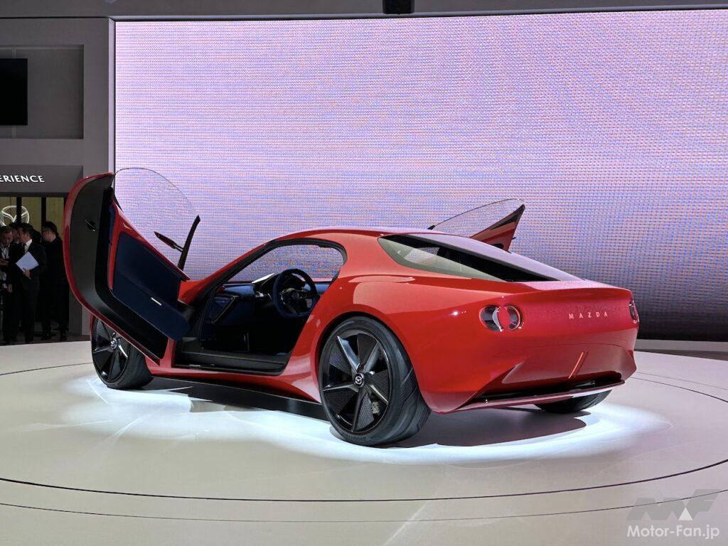 「MAZDA ICONIC SP | 2ローターロータリーEVシステム採用の美しいスポーツカーでわかっていること【ジャパンモビリティショー2023】」の14枚目の画像