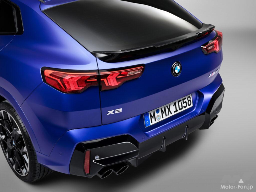 「新型BMW「X2」電気自動車の「iX2」を発表！ボディを拡大しアグレッシブなエクステリアに！」の3枚目の画像
