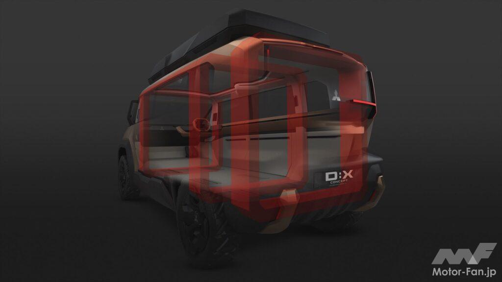 「“未来のデリカ”はこうなる!? 三菱が電動クロスオーバーMPV「MITSUBISHI D:X Concept」を世界初公開【ジャパンモビリティショー2023】」の3枚目の画像