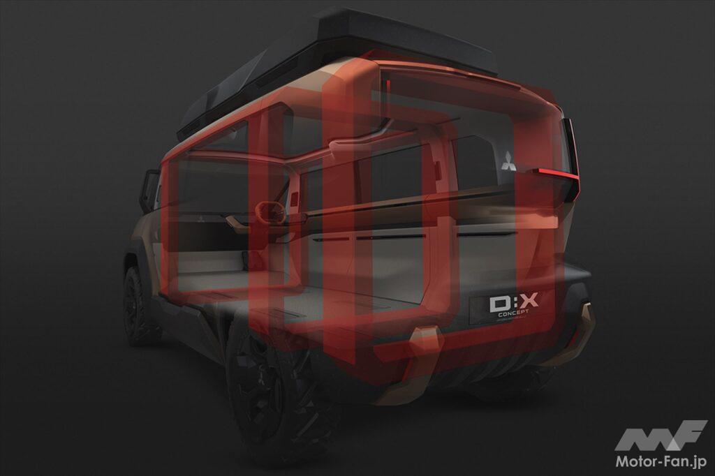 「D:X Conceptの公開で期待高まる“次期デリカ”、実際予定があるのか三菱ブースで聞いてみた【ジャパンモビリティショー2023】」の4枚目の画像