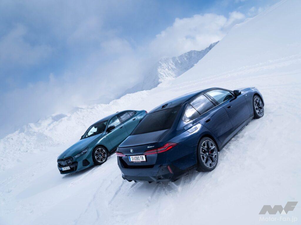 「BMW、新型5シリーズ&ドライバーレス車両のテスト走行を、オーストリアの氷上で現地メディア向けに実施！」の45枚目の画像