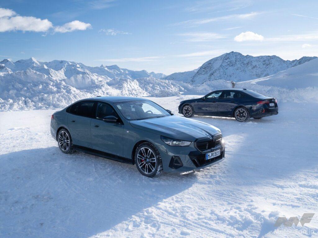 「BMW、新型5シリーズ&ドライバーレス車両のテスト走行を、オーストリアの氷上で現地メディア向けに実施！」の34枚目の画像