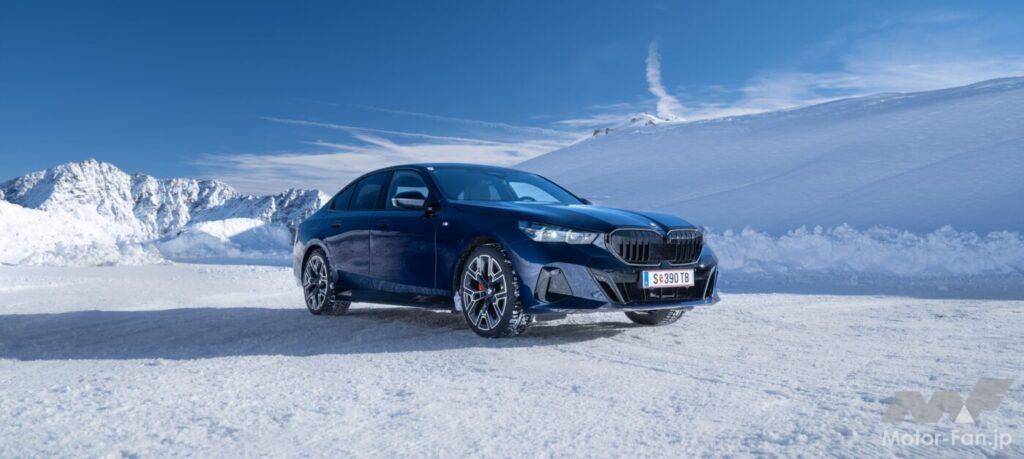「BMW、新型5シリーズ&ドライバーレス車両のテスト走行を、オーストリアの氷上で現地メディア向けに実施！」の24枚目の画像