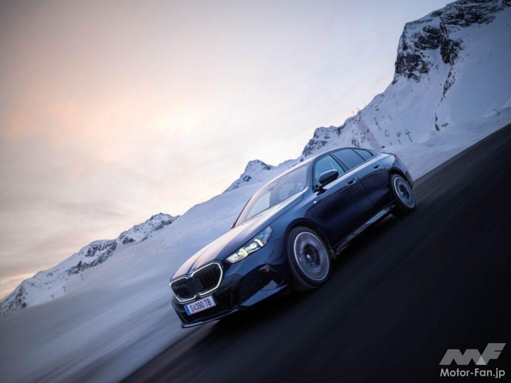 「BMW、新型5シリーズ&ドライバーレス車両のテスト走行を、オーストリアの氷上で現地メディア向けに実施！」の48枚目の画像