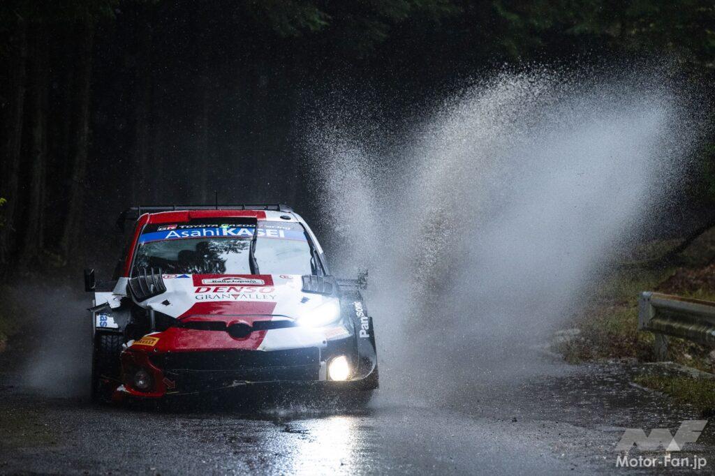 「【WRC結果】雨に翻弄されたラリージャパン デイ2でトヨタ勢がトップ3を独占！勝田貴元も3ステージで最速と躍動」の2枚目の画像