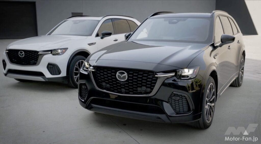 「マツダ、新型クロスオーバーSUV、CX-70を初公開  北米の2列シートSUV」の12枚目の画像