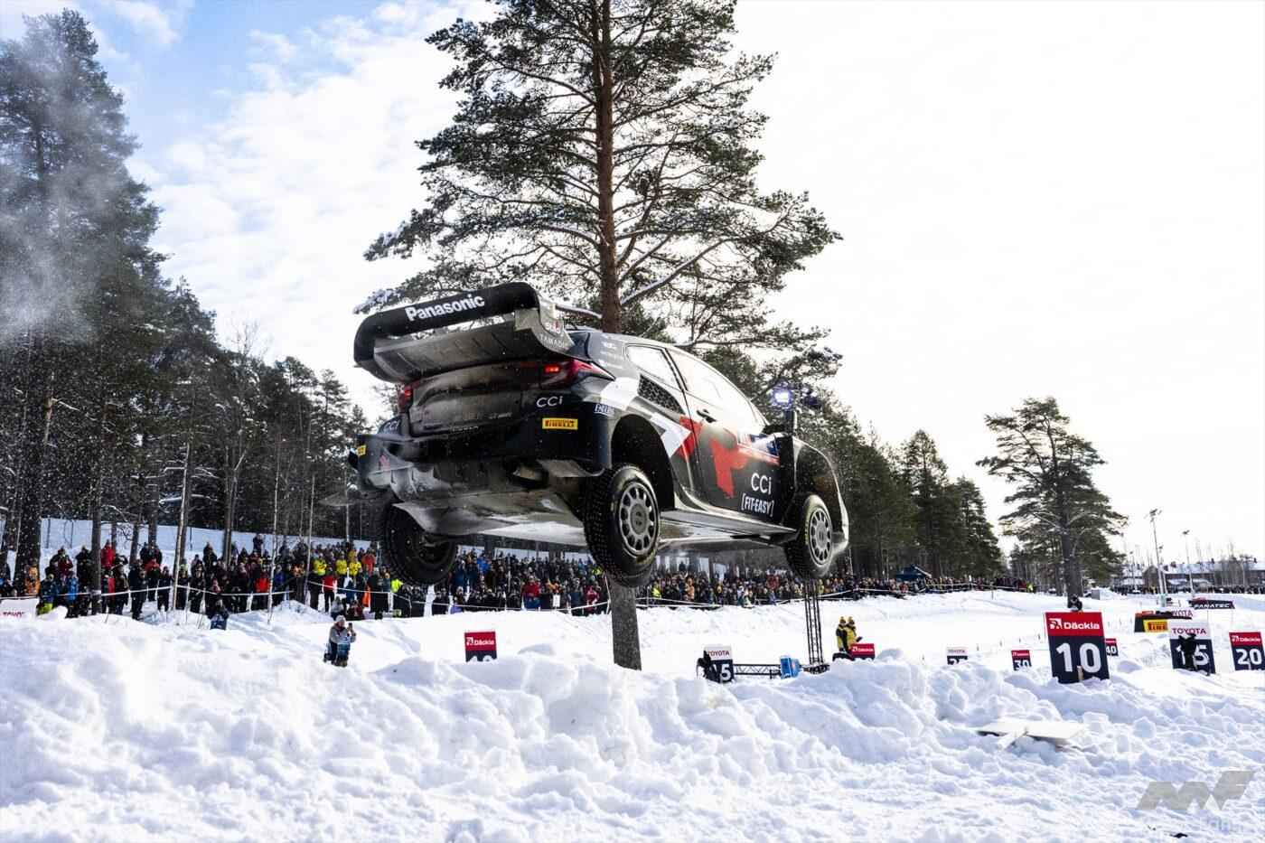 「【WRC結果】勝田貴元が一時リードもクラッシュで戦列去る……第2戦スウェーデン優勝はラッピに」の1枚めの画像