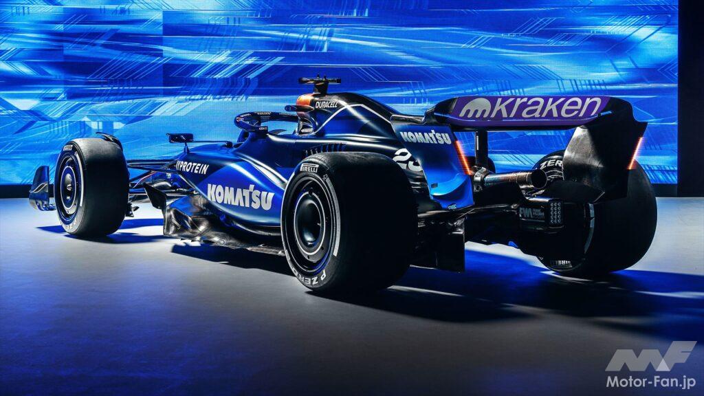 「名門ウィリアムズとコマツが再び提携！ 2024年型F1マシン「FW45」とともに複数年のパートナーシップ契約を発表」の3枚目の画像