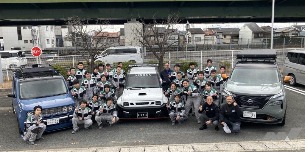 「ベース車はなに？ 日産・自動車大学校の生徒が制作したカスタマイズカー3台が「大阪オートメッセ2024」に出品！」の2枚目の画像