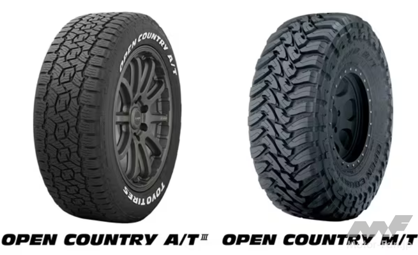 トーヨータイヤ、「OPEN COUNTRY」タイヤシリーズのサイズラインナップ 