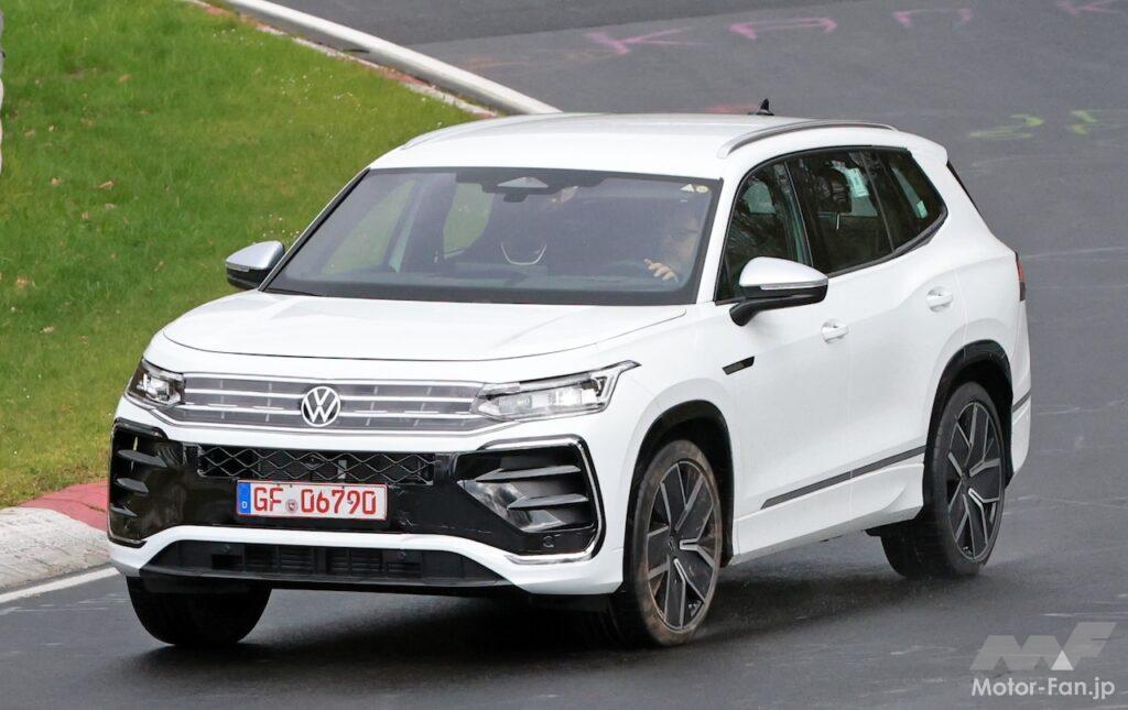 「中国専売をグローバルモデルに？ フォルクスワーゲンの7人乗りSUV「ティグアン オールスペース」後継機をニュルでキャッチ！」の4枚目の画像