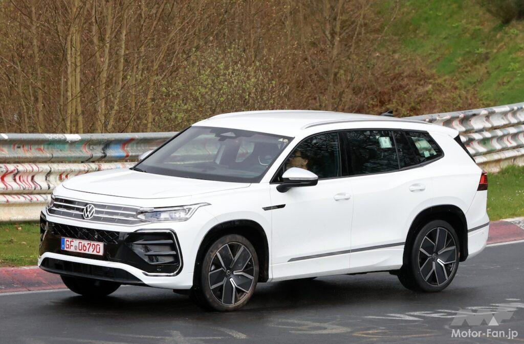 「中国専売をグローバルモデルに？ フォルクスワーゲンの7人乗りSUV「ティグアン オールスペース」後継機をニュルでキャッチ！」の6枚目の画像