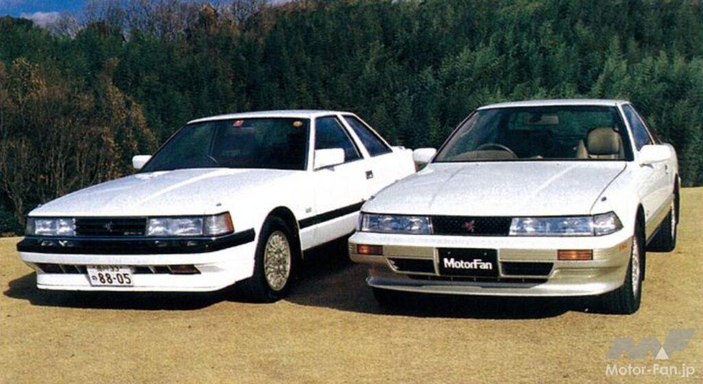右が初代、左が2代目のトヨタ・ソアラ
