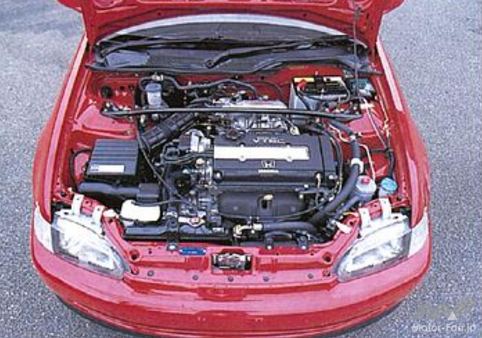 1600SiRのB16A型DOHC VTECエンジン