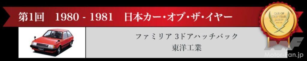 1980-1981日本カー・オブ・ザ・イヤー