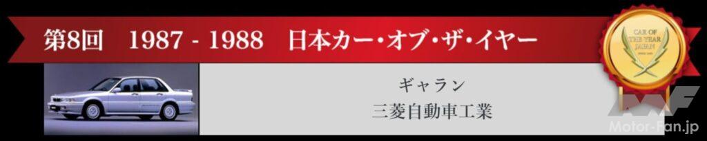 1987-1988日本カー・オブ・ザ・イヤー