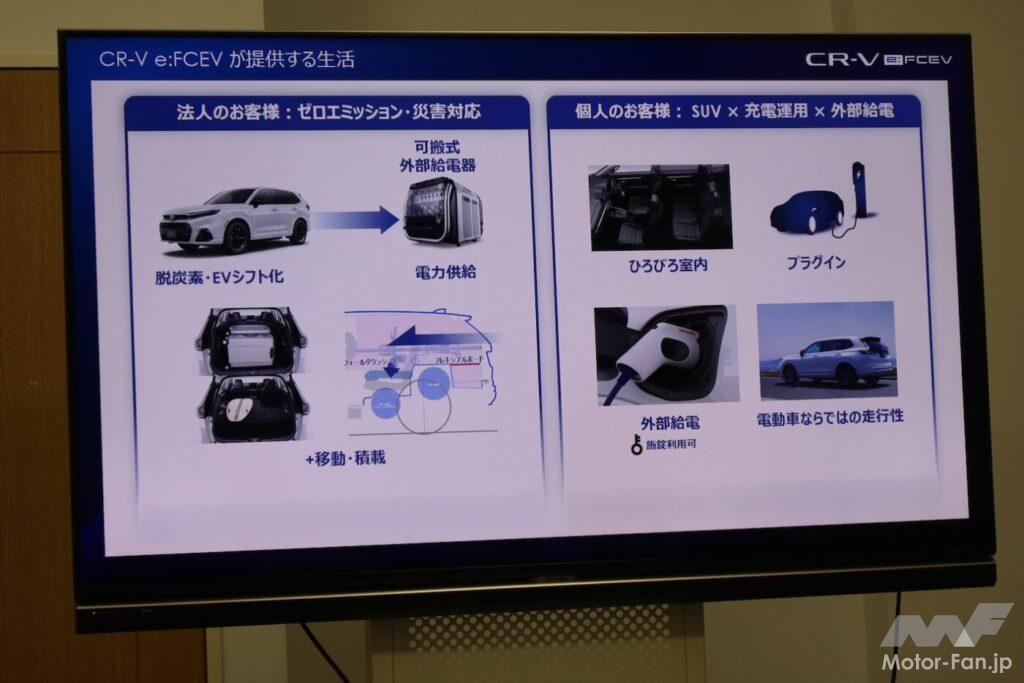 「電気もプラグインできるから水素が生きる！ホンダCR-V e:FCEVは未来を切り拓くか？」の30枚目の画像