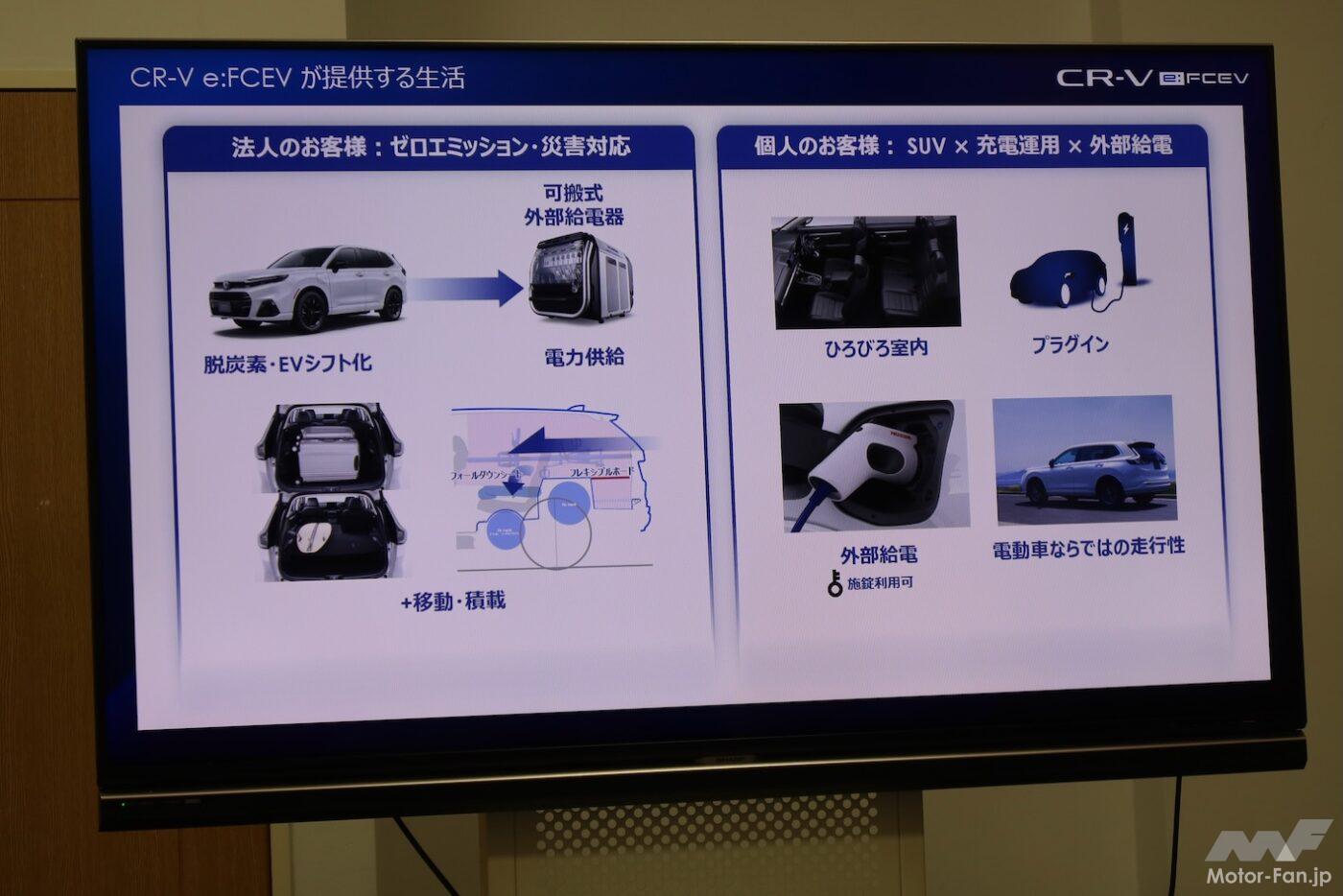 「電気もプラグインできるから水素が生きる！ホンダCR-V e:FCEVは未来を切り拓くか？」の30枚めの画像