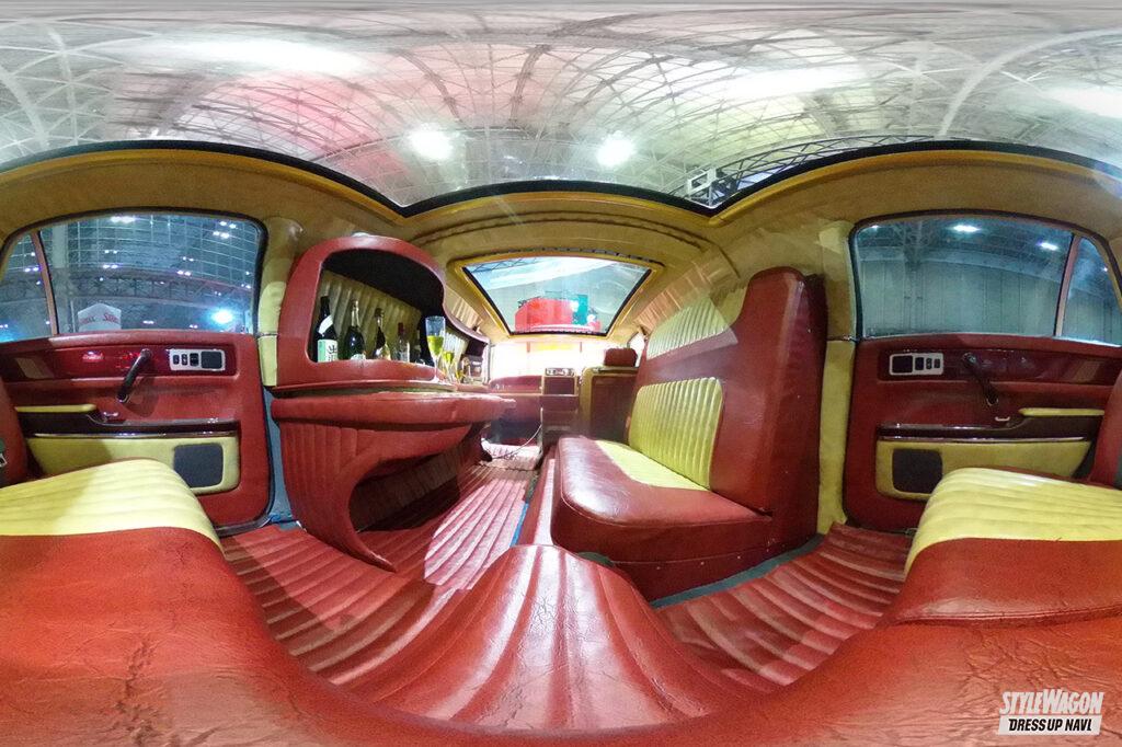 「【#360度車内画像 】 はるか向こうに運転席が見えま〜す！ あのセンチュリーのインテリアを公開！　#スタワゴグリグリ NATS Low limo 【東京オートサロン2022現地直送！】」の1枚目の画像