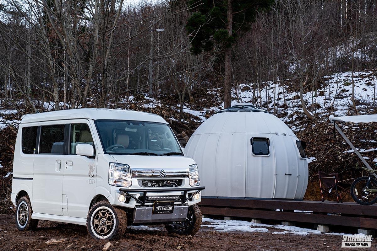 釣り人御用達 リアルな使い勝手を追求した フィッシングマスターが抜群に快適だった 外遊びに最適なスズキ エブリイをアウトドアカスタム スタイルワゴン ドレスアップナビ 釣り人御用達 リアルな使い勝手を追求した フィッシングマスターが抜群に快適だった 外遊びに最適なスズキ エブリイをアウトドアカスタム スタイルワゴン ドレスアップナビ