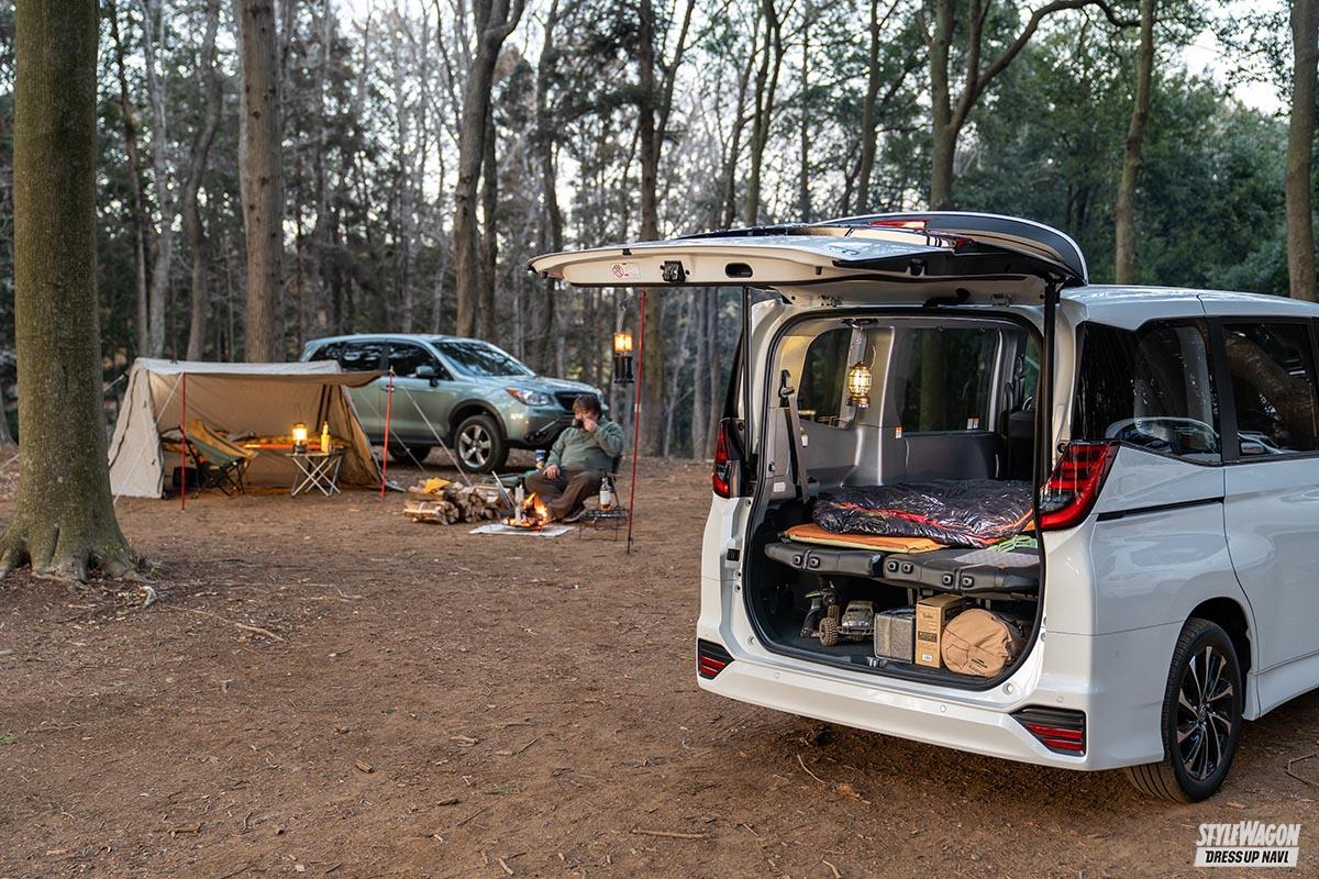 初めてのキャンプにもオススメ 荷物を減らして車中泊キャンプしませんか 新型ノアで車中泊してみた 001 画像ギャラリー 11枚目 全16枚 スタイルワゴン ドレスアップナビ