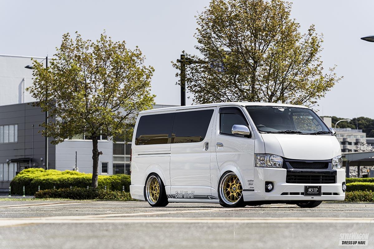 ボディキット8選 ナローをワイド風に Vipセダンの大御所 エイムゲインがプロデュースする シンプル系エアロキット 0系ハイエース王道カスタム スタイルワゴン ドレスアップナビ ボディキット8選 ナローをワイド風に Vipセダンの大御所 エイムゲインがプロデュースする シンプル系エアロキット 0系ハイエース王道カスタム スタイルワゴン ドレスアップナビ