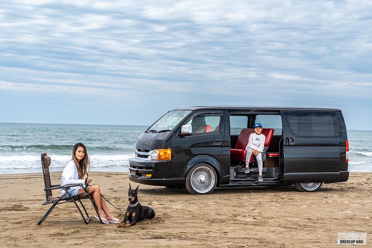 オシャレなママのセンスで 仕事車が激変しちゃった Usローライダー仕様の0系ハイエースが爆誕 画像ギャラリー 1枚目 全15枚 スタイルワゴン ドレスアップナビ