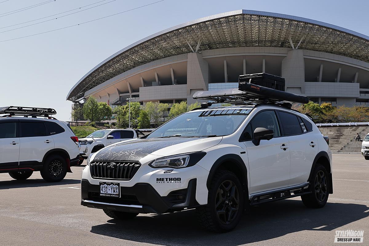 見たことないカスタムパーツが満載のスバルXV！ 思わず立ち止まってガン見しちゃう！ ｜ スタイルワゴン・ドレスアップナビ