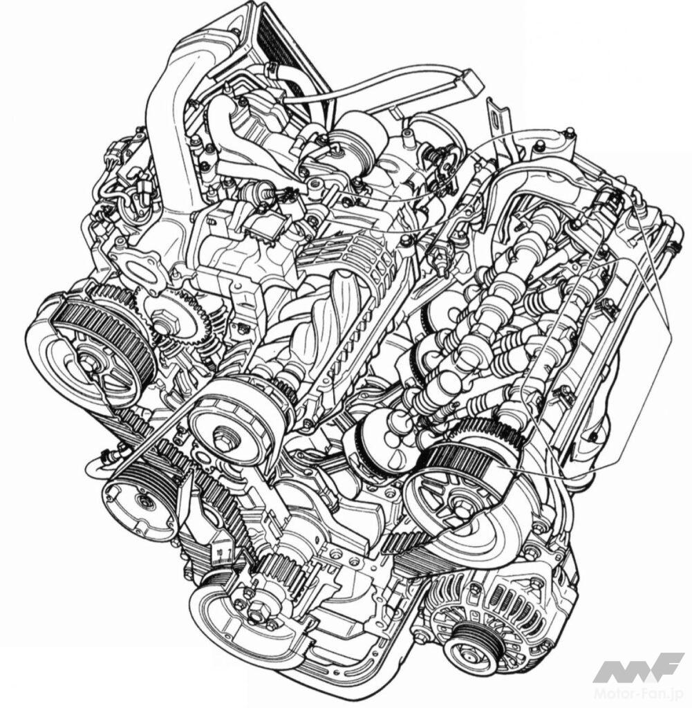 「世界初のダウンサイジング／ミラーサイクルエンジン：マツダKJ-ZEM＠ユーノス800［内燃機関超基礎講座］」の1枚目の画像