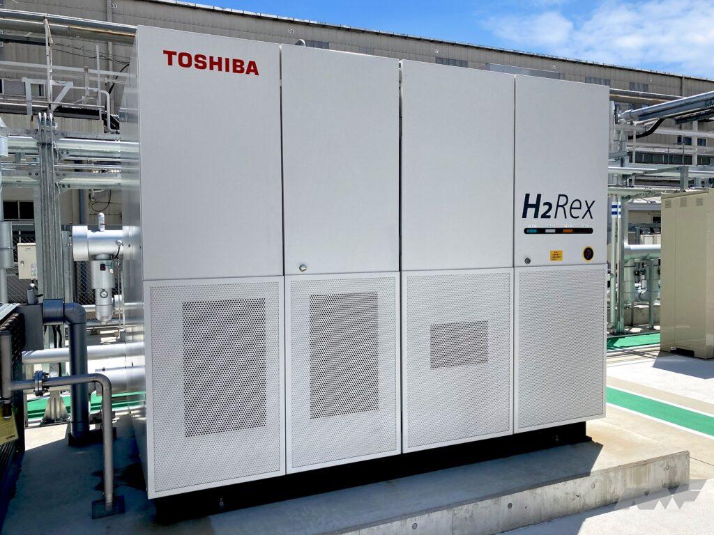 「東芝エネルギーシステムズ：トヨタ自動車・本社工場に納入した純水素燃料電池システム「H2Rex」が運転開始」の1枚目の画像