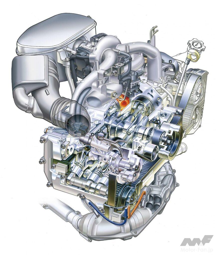 「FB系の前型エンジン スバル・インプレッサに搭載されたEL15型1.5ℓボクサー4はスバル水平対向で初のロングストローク設計［内燃機関超基礎講座］」の1枚目の画像