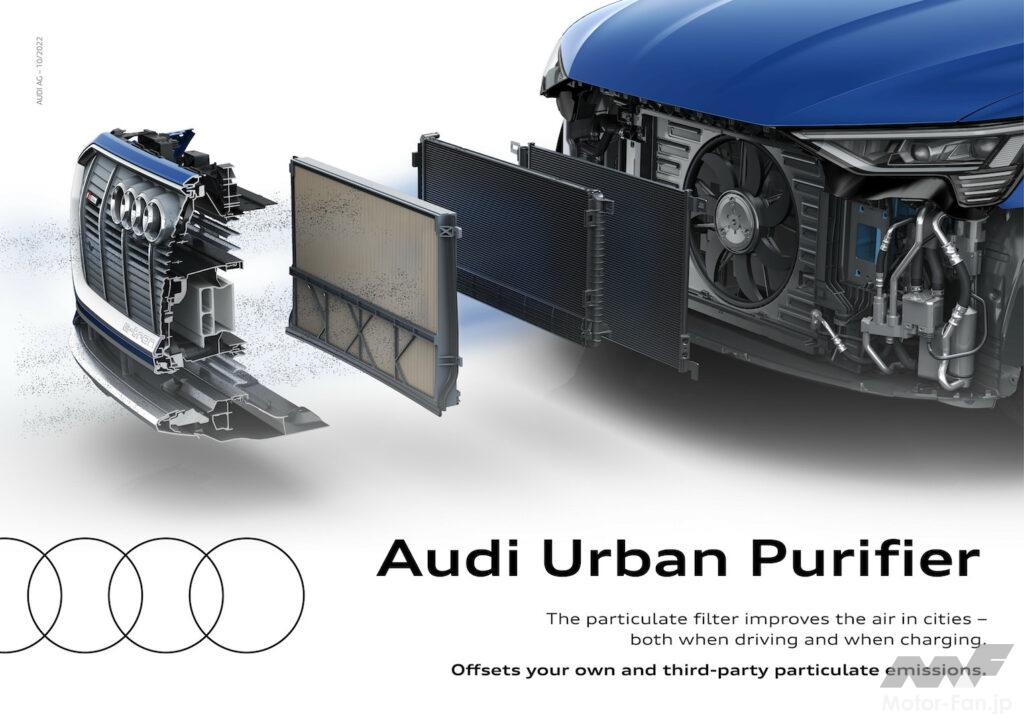「【海外技術情報】アウディが都市の空気の質を改善するEV用微粒子フィルター『Audi Urban Purifier』を開発中」の1枚目の画像