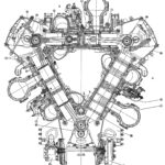 ネピア・デルティック：対向ピストンをトライアングルで配置（4-2）【矢吹明紀のUnique Engines】 - E130-drawing