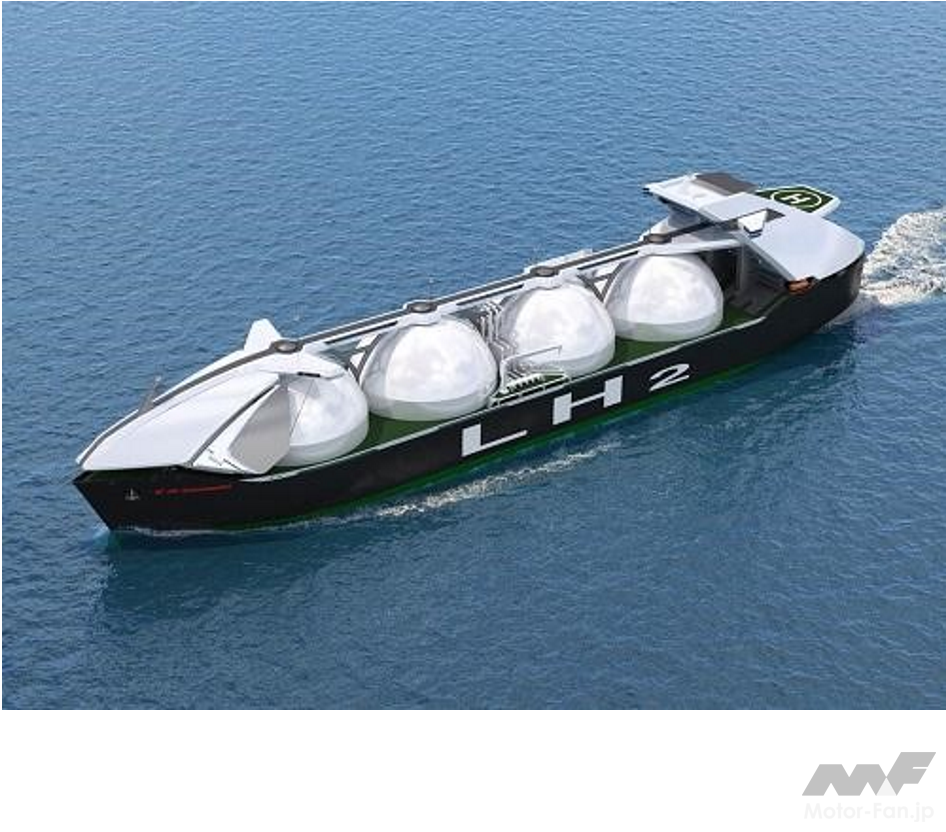 「世界初！川崎重工が、大型液化水素運搬船に搭載する発電用水素焚き二元燃料エンジンおよび関連システムの基本設計承認を取得」の1枚目の画像