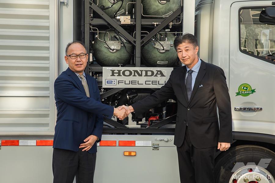 「【中国】ホンダが燃料電池（FC）システムを搭載した商用トラックの走行実証実験を東風汽車集団と共同で開始。2050年までのカーボンニュートラルを目指す」の1枚目の画像