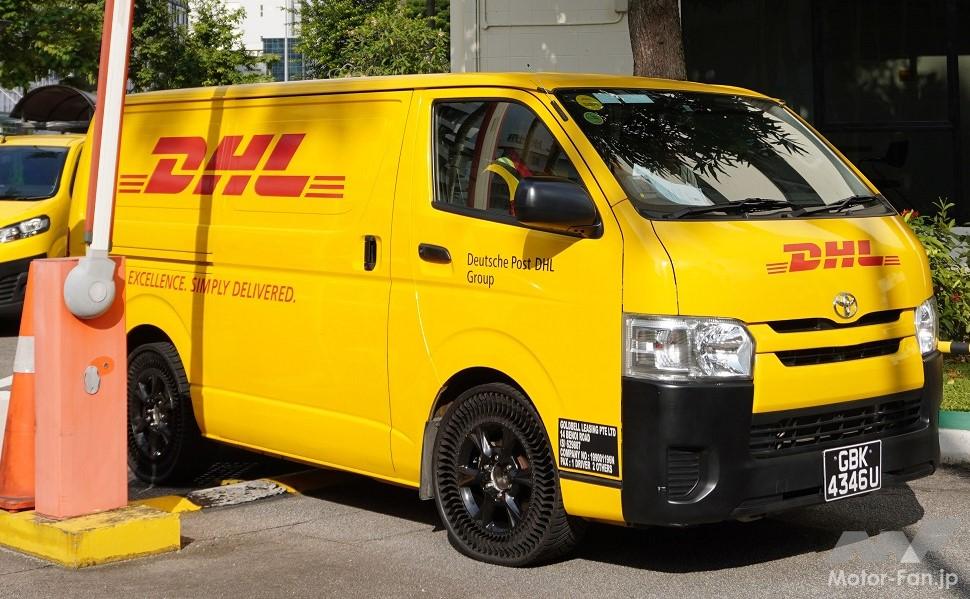 「【海外技術情報】ミシュラン：DHL Expressと提携してミシュランがUPTIS（エアレスタイヤ）を公道で試用する」の2枚目の画像