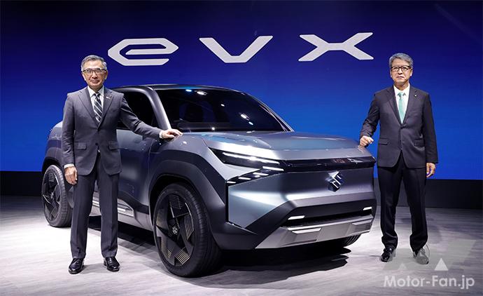 「スズキが新型EVコンセプトモデル「eVX」を世界初公開。2025年までに市販化を予定するクロスオーバーモデル」の1枚目の画像