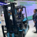 「豊田自動織機がアラブ首長国連邦での「World Future Energy Summit」に燃料電池フォークリフトを出展」の1枚目の画像ギャラリーへのリンク