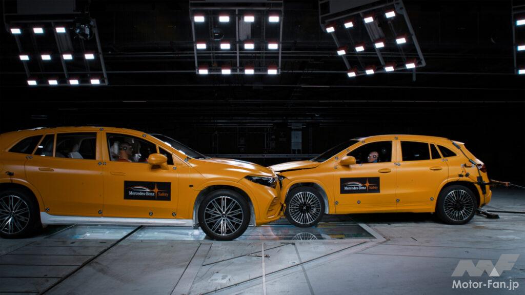 「【世界初】メルセデス・ベンツ、2台の電気自動車による前面オフセット衝突試験を実施」の13枚目の画像