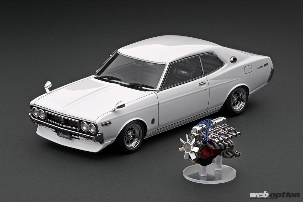 街道レーサー仕様のブタケツローレルが1 18スケール化 L28改ユニットも付属するイグニッションモデルの新作に注目 Web Option ウェブ オプション 街道レーサー仕様のブタケツローレルが1 18スケール化 L28改ユニットも付属するイグニッションモデルの新作に注目 Web Option ウェブ オプション