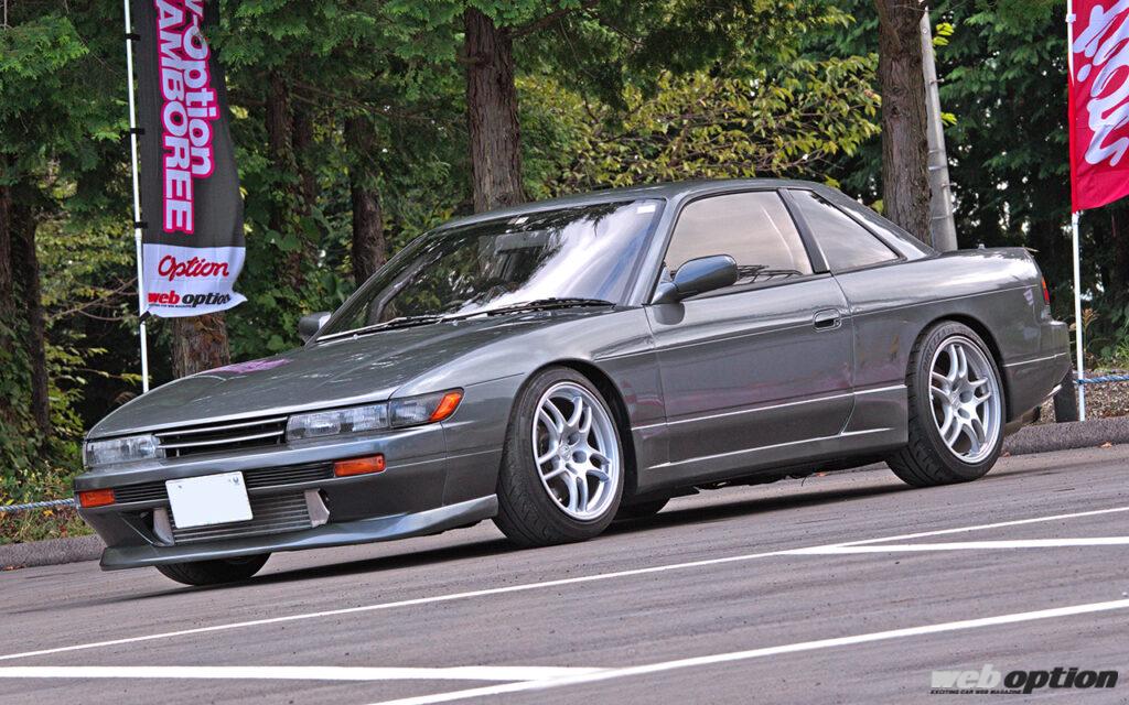 「このS13シルビアは渋すぎる・・・」絶品のシンプルボディにTE37V限定モデルをツライチセット!【レイズファンミーティング2023 ...