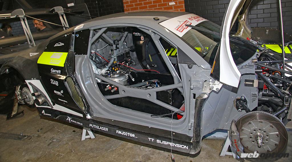 「「世界最強のアウディR8改、現る」GT3カーの事故車を格安購入して魔改造!?」の5枚目の画像