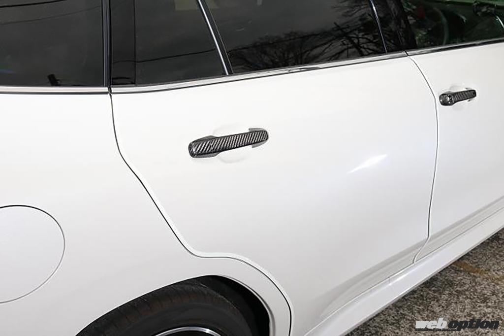 「「VN5レヴォーグなどスバル車に適合」美しいドライカーボン製ドアハンドルカバーに注目！」の2枚目の画像