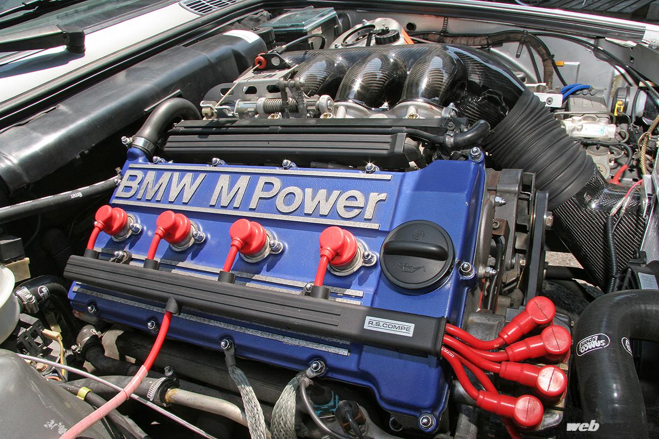 「「E30型M3はドイツ版ハチロクだ！」エンジン本体まで手を入れたNAメカチューン仕様」の10枚めの画像