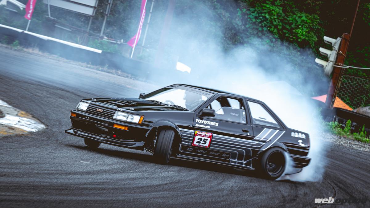 「「ドリフト界の大御所が今さらハチロクデビュー!?」小泉商会が作る今時のAE86即ドリ仕様に迫る!!」の1枚めの画像